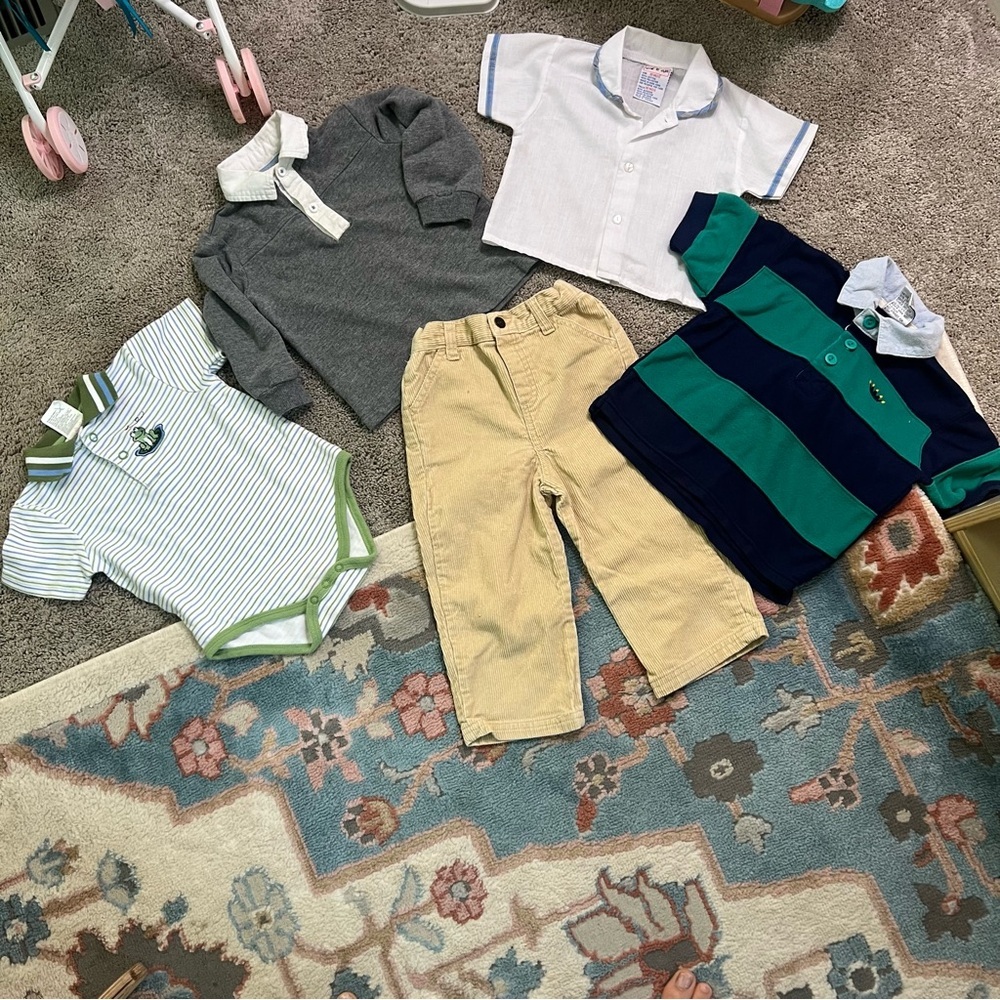 Baby boy vintage preppy 90s quality clothing bundle size 18 months no flaws